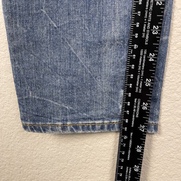 Dsquared2 Slim Straight Denim Jeans Blue Size IT 40 Distressed Streetwear Y2K - Picture 13 of 15